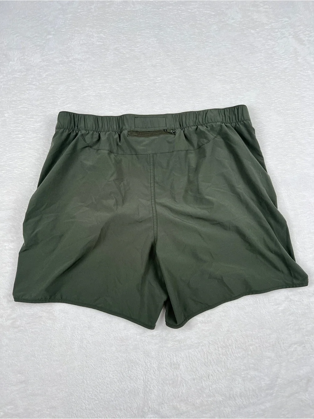 Abercrombie & Fitch Stretch Athletic Running Shorts Green Size L 5”